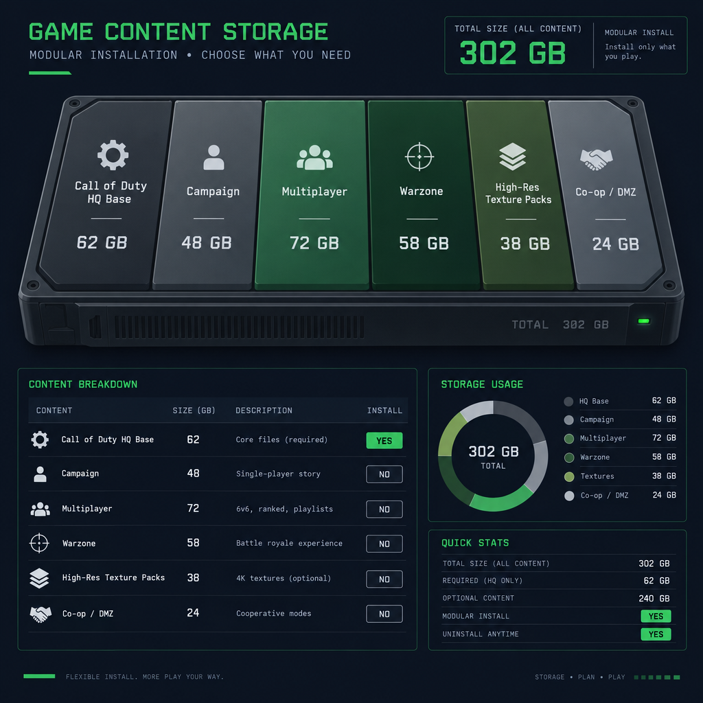 Call of Duty HQ Install Components Diagram