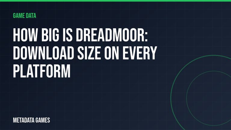How big is DREADMOOR: download size on every platform