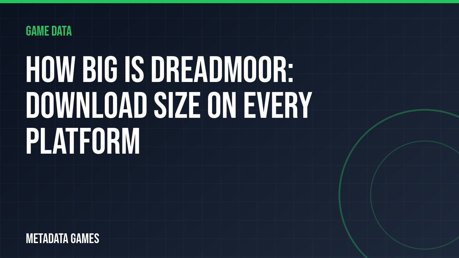 How big is DREADMOOR: download size on every platform