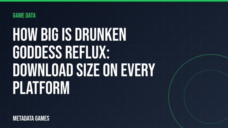 How big is Drunken Goddess Reflux: download size on every platform