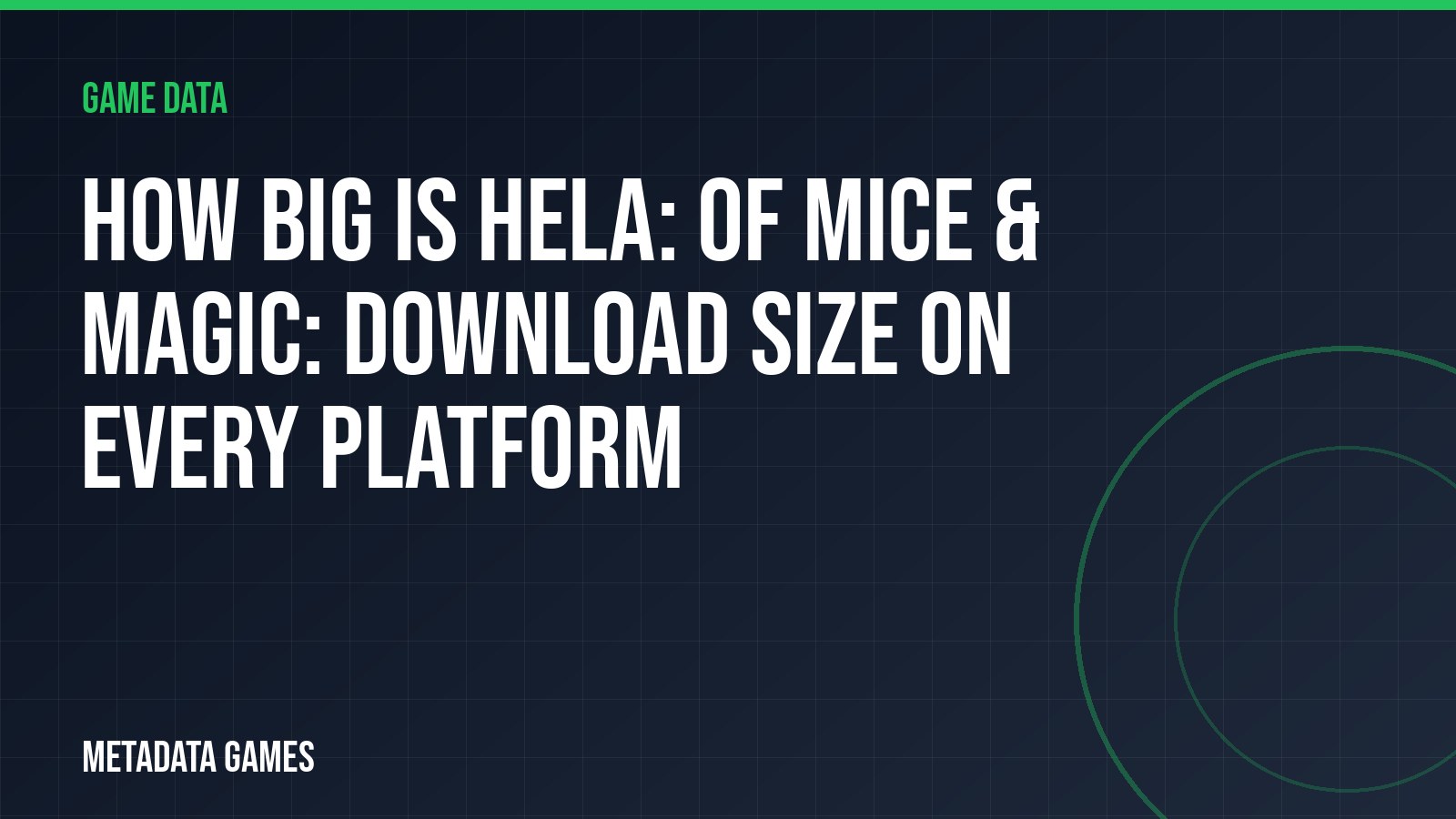 How big is Hela: of Mice & Magic: download size on every platform