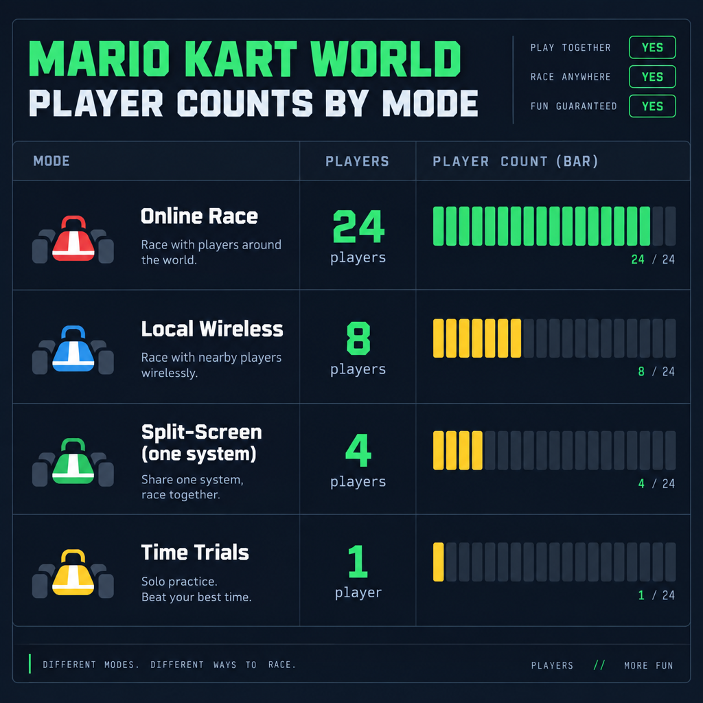 Player Count by Mode Chart